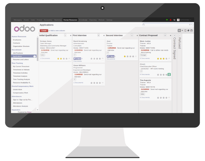 Odoo text and image block